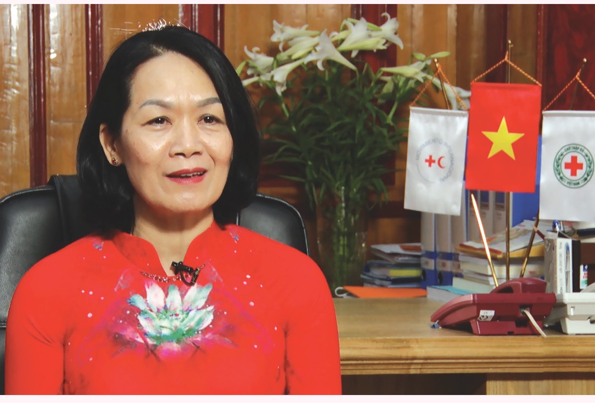 Bà Bùi Thị Hoà - Chủ tịch Hội CTĐ Việt Nam: Truyền thông, báo chí có vai trò quan trọng trong việc lan tỏa các giá trị nhân đạo